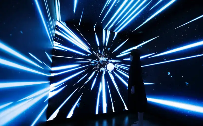 写真：LEDビジョンルーム内観